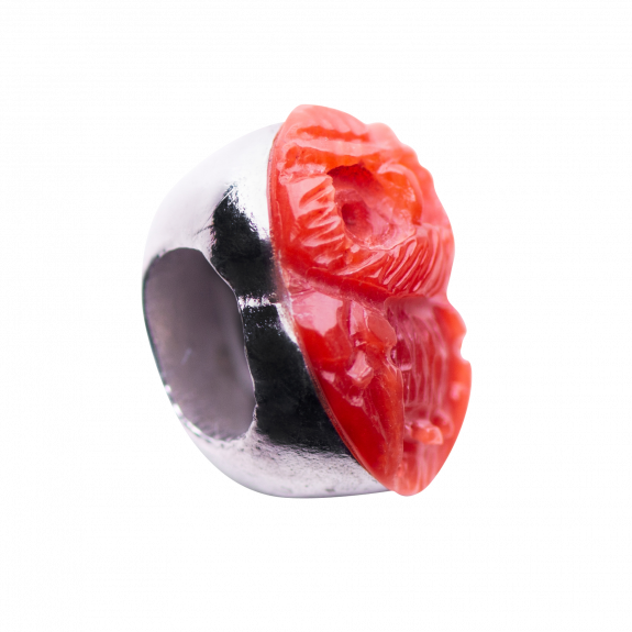 CHARM RANA IN CORALLO ROSSO