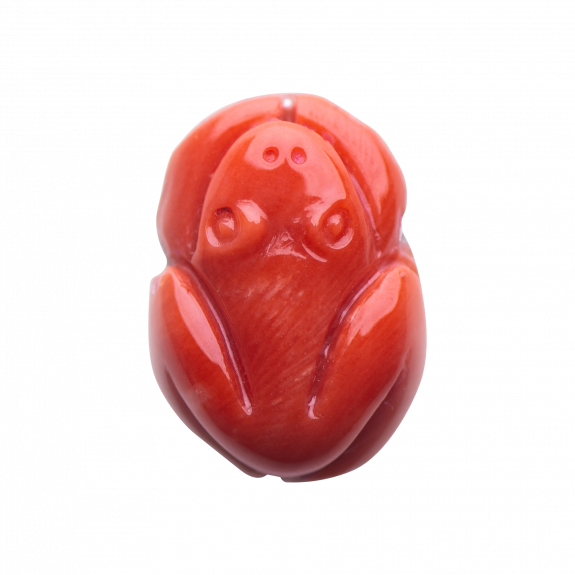 CHARM RANA IN CORALLO ROSSO