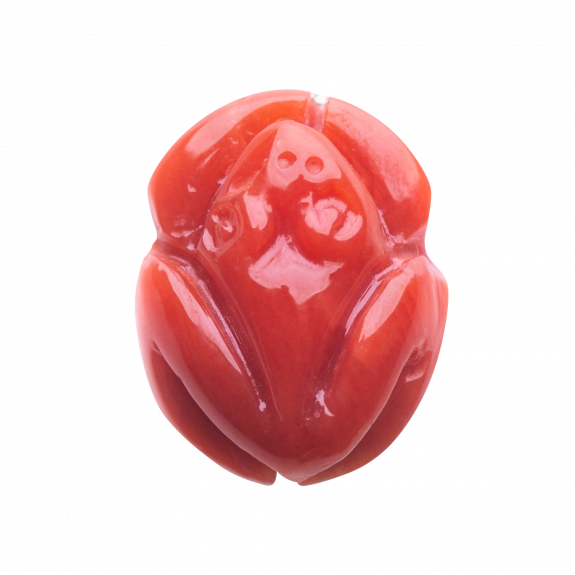 CHARM RANA IN CORALLO ROSSO
