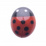 CHARM COCCINELLA IN CORALLO ROSSO