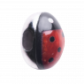 CHARM COCCINELLA IN CORALLO ROSSO