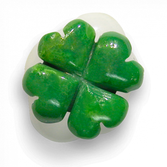 QUADRIFOGLIO IN TURCHESE VERDE