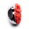 CHARM GUFO IN CORALLO ROSSO
