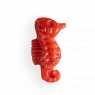 SPILLA CAVALLUCCIO MARINO IN CORALLO ROSSO