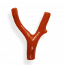 CORNETTO IN CORALLO ROSSO