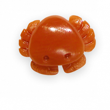 SPILLA GRANCHIO IN CORALLO ROSSO SPILLA GRANCHIO IN CORALLO ROSSO